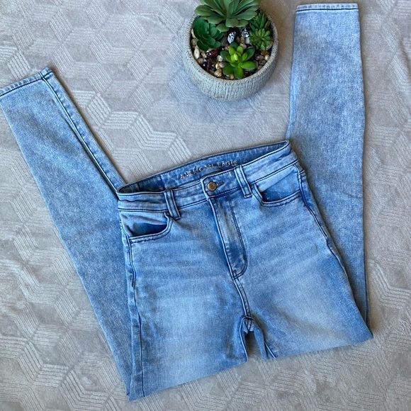 AEO High Rise Skinny Jeans Super Stretch - Picture 3 of 3